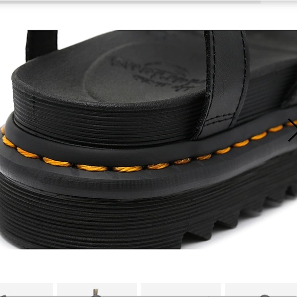 New Dr. Martens Black Blaire Platform Sandals - Picture 4 of 11